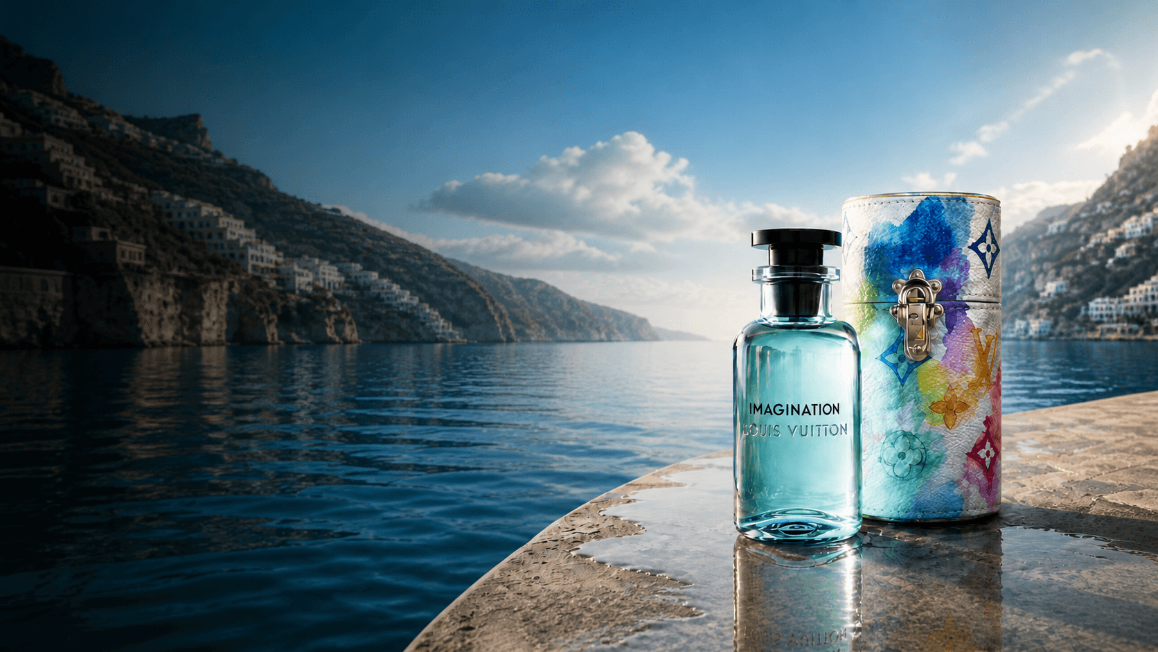 Imagination de Louis Vuitton en una escena editorial costera