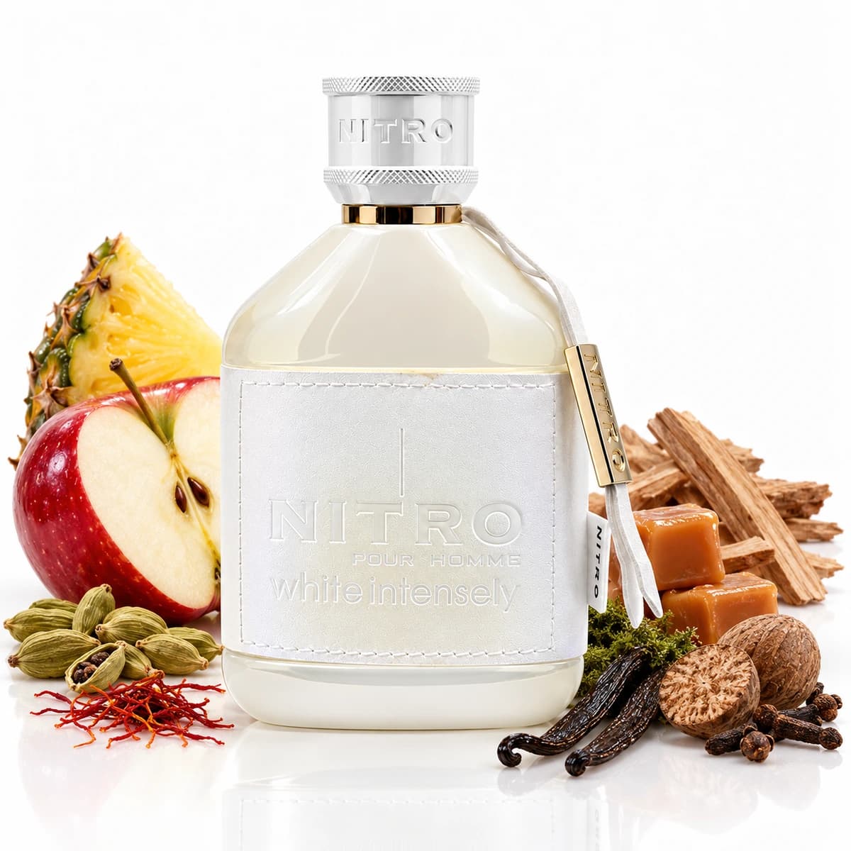 Nitro White Intensely with pineapple, apple, cardamom, vanilla and woods