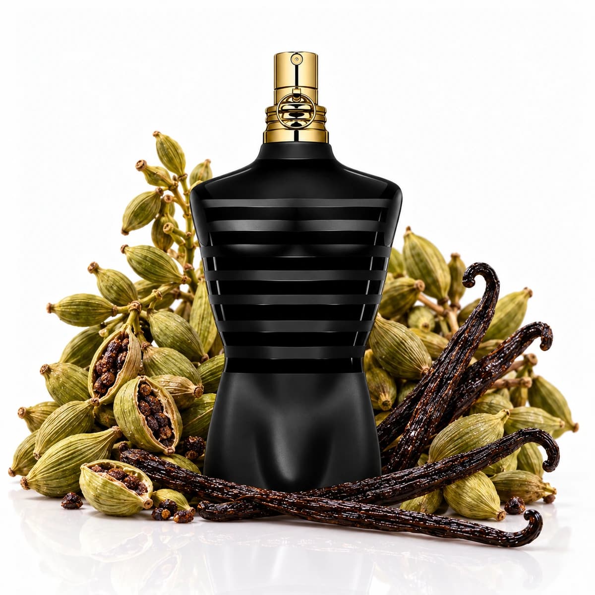 Jean Paul Gaultier Le Male Le Parfum with fragrance notes