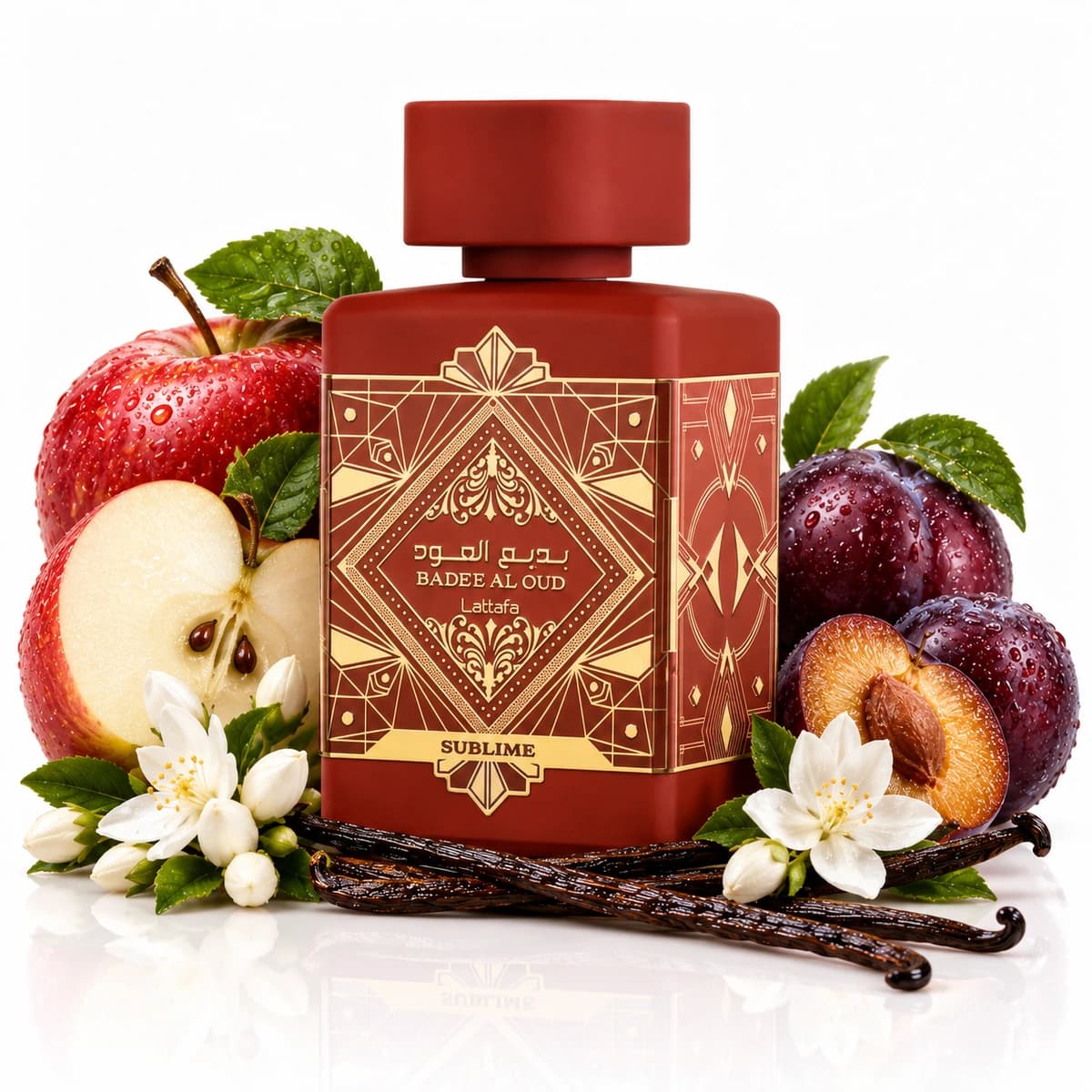 Lattafa Badee Al Oud Sublime with fragrance notes