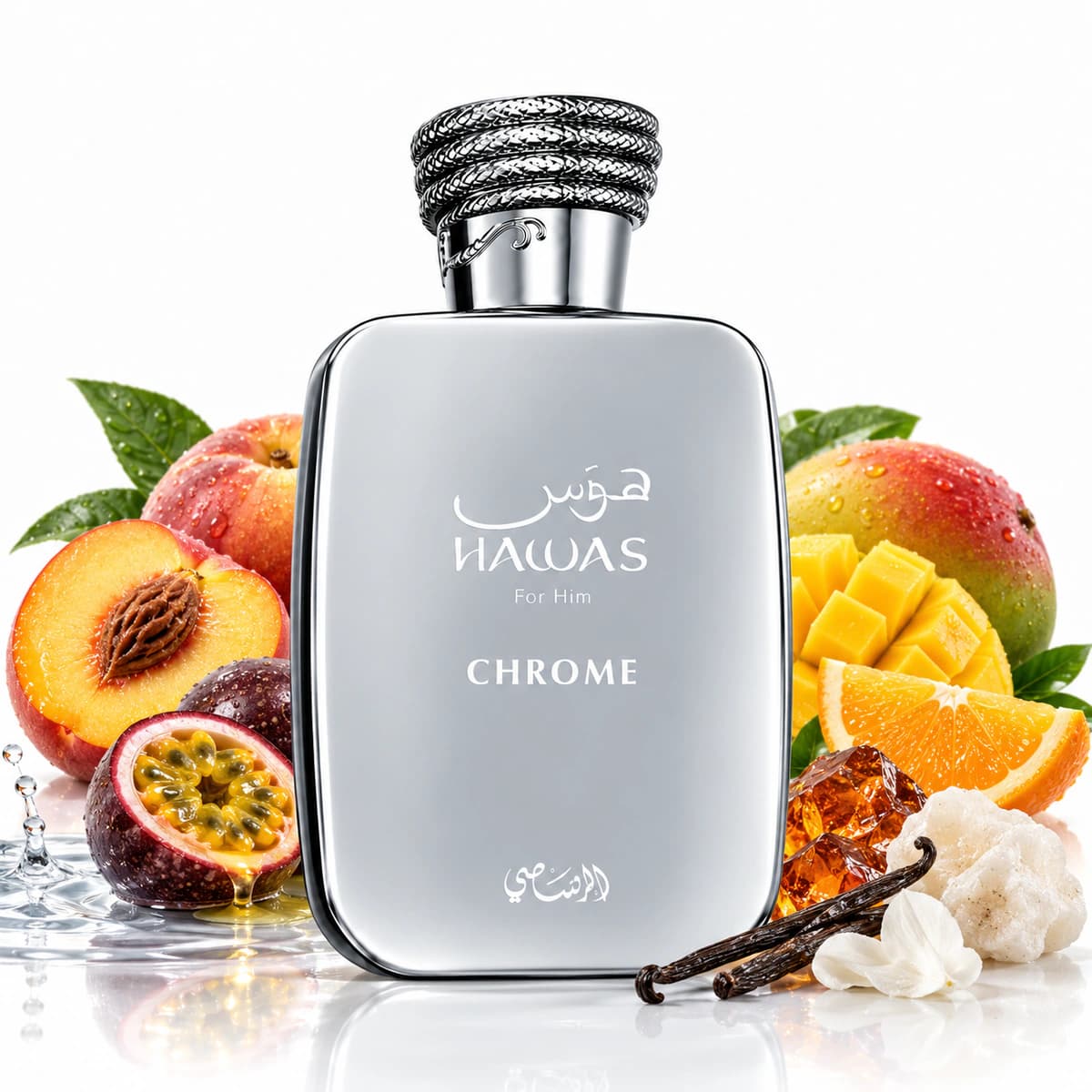 Rasasi Hawas Chrome with fragrance notes