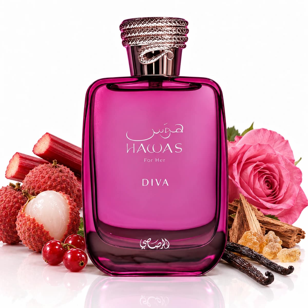 Rasasi Hawas Diva with fragrance notes