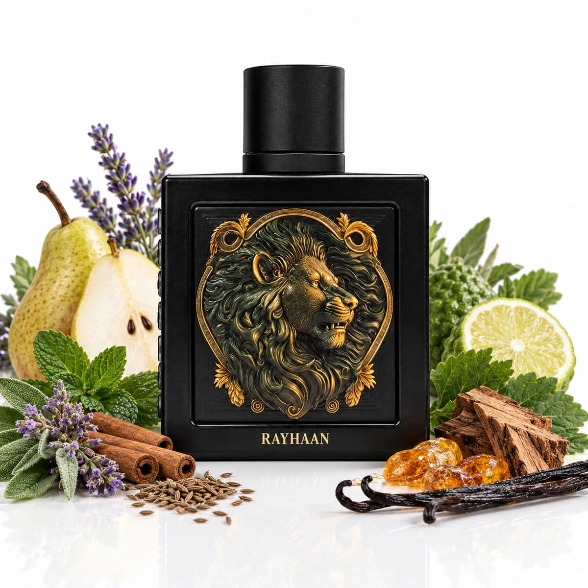 Rayhaan Lion with fragrance notes